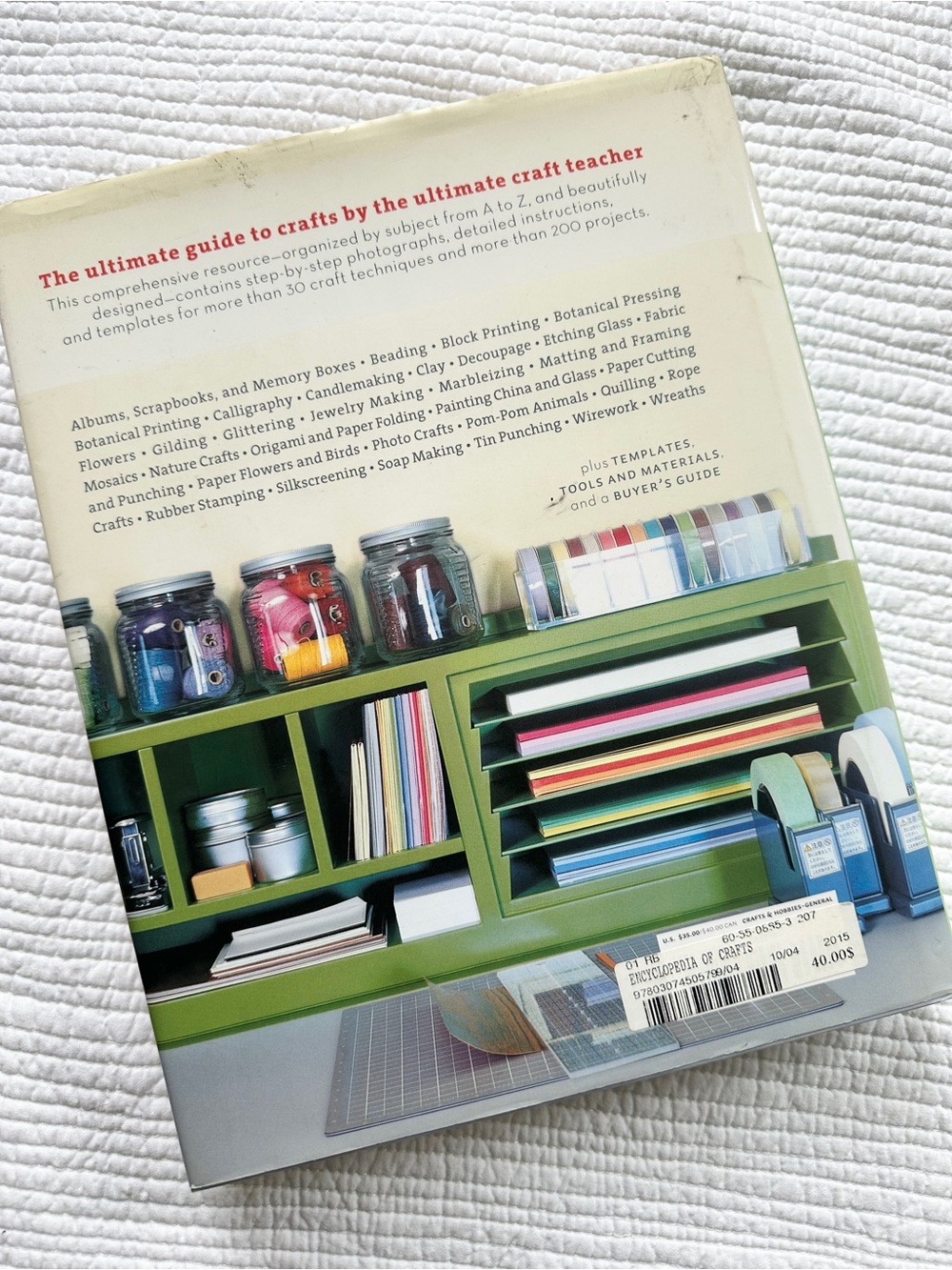 Martha Stewart's Encyclopedia of Crafts: An A-to-Z Guide Hardcover Book DIY Art - Picture 2 of 13